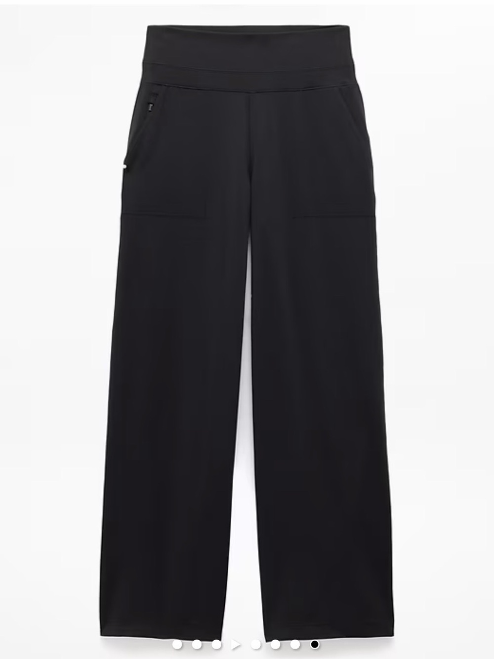 Athleta Black Venice Wide Leg Pants L Tall